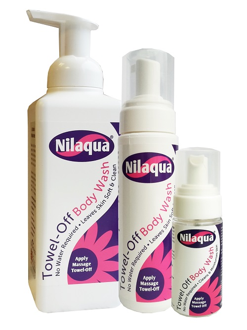 Nilaqua Rinse Free Body Wash 70 ml Pack of 24  Nilaqua Rinse Free Body Wash 70 ml Pack of 24